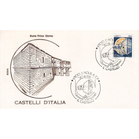 FDC Italia 1981 Rodia Unif 15769 Castelli d'Italia L'Aquila A/S L'Aquila