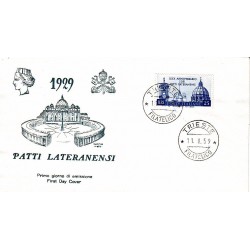 FDC ITALIA 1959 Trieste Unif 853 Patti Lateranensi A/O Trieste