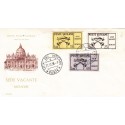 FDC Vaticano Ecclesia 1958 Unif. 247/49 Sede Vacante