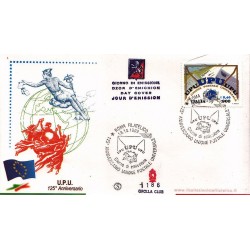 IT Repubblica FDC - Grolla Club - 18/10/1999 125º anniversario dell´Unione Postale Universale UPU a/s Roma