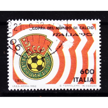 Italia 1990 Unif. 1915 Mondiali di Calcio 90 - Russia CCCP usato