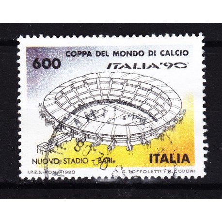 Italia 1990 Unif. 1919 Mondiali di Calcio 90 - Nuovo Stadio Bari usato