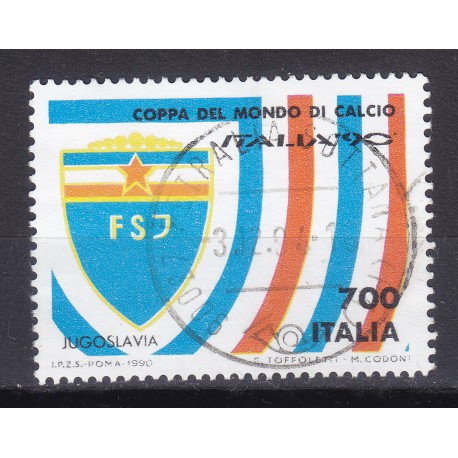 Italia 1990 Unif. 1931 Mondiali di Calcio 90 - Jugoslavia usato