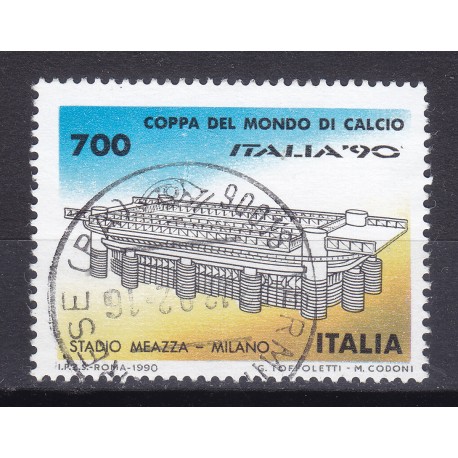 Italia 1990 Unif. 1931 Mondiali di Calcio 90 - Stadio Meazza Milano usato
