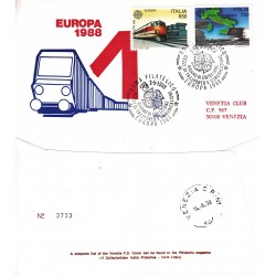 FDC Italia Venetia 1988 Unif. 1846-7 Europa viaggiata