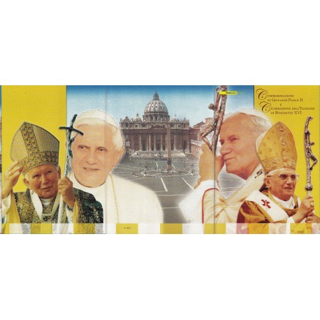 Italia Folder 2005 - Papa Giovanni e Benedetto XVi val. fac. € 16.00