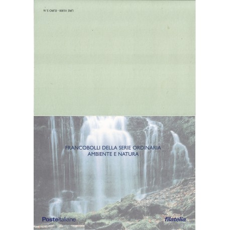 Folder Italia 2001 Ambiente e Natura val. fac. € 5,16