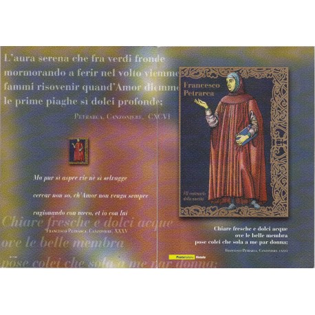 Folder Italia 2004 Francesco Petrarca val. fac. € 7,00