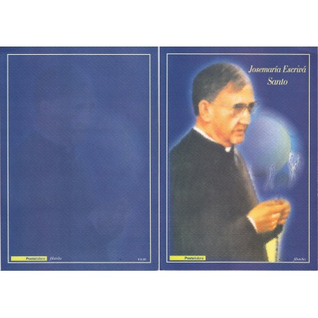 Folder Italia 2002 Canonizzazione di Josemaria Escriva val. fac. € 6,00