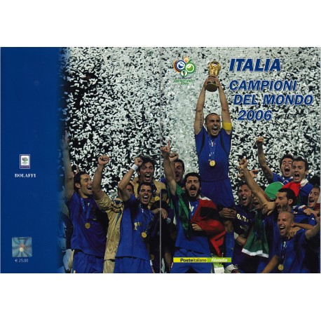 Folder Italia 2006 Italia Campione del Mondo val. fac. € 25,00
