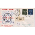 FDC ITALIA 1959 Chimera - 877 Europa CEPT a/o Roma in raccomandata