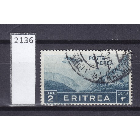 Italia Colonie - Eritrea 1936 Posta Aerea 2 lire usato