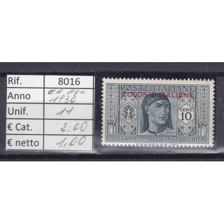 Italia Colonie - Emissioni Generali 1932 Garibaldi 10C MNH**