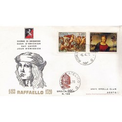 FDC ITALIA 1969 Grolla 138 Unif.1118/9 Raffaello