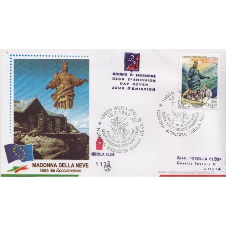 FDC ITALIA 1999 - Grolla 1175 unif. 2457 Nostra Signora Della Neve