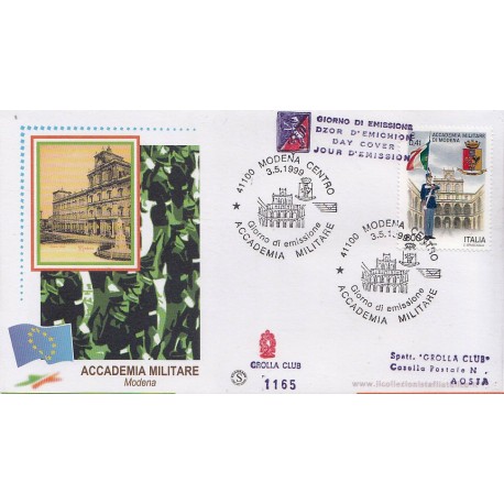 FDC ITALIA 1999 Grolla 1165 unif. 2448 Accademia Militare Modena