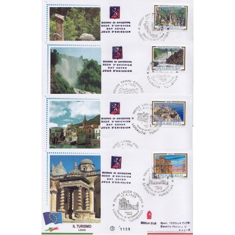 FDC ITALIA 1999 Grolla 1159/62 unif. 2442/45 Propaganda Turistica