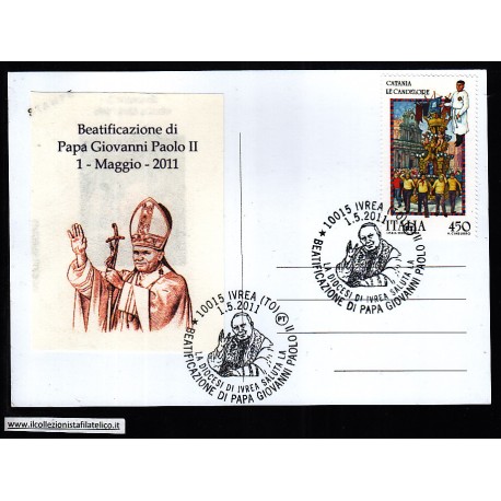 FDC ITALIA Marcofilia Annullo speciale n° 567 01/05/2011 IVREA (TO)