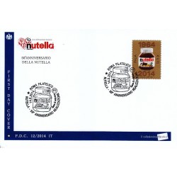 FDC ITALIA 12/2014 50º anniversario della Nutella, A/S Roma